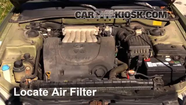 2000 Hyundai Sonata GLS 2.5L V6 Air Filter (Engine) Replace